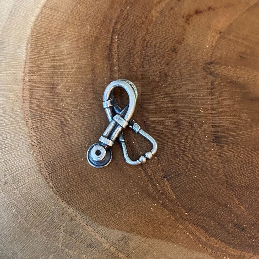 James Avery Stethoscope Charm, Sterling Silver